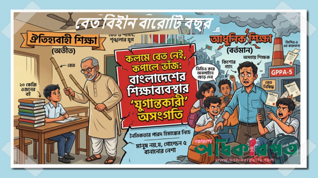 কলমে বেত নেই, কপালে ভাঁজ: বাংলাদেশের শিক্ষাব্যবস্থার ‘যুগান্তকারী’ অসংগতি